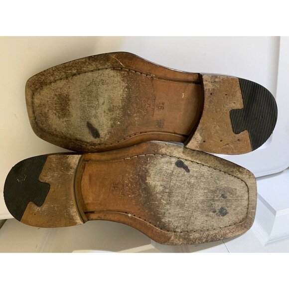 Olivier Men’s‎ Sz 9 1/2 D Brown Cap Shoe Very Fine Leather Made In Italy - Picture 8 of 10